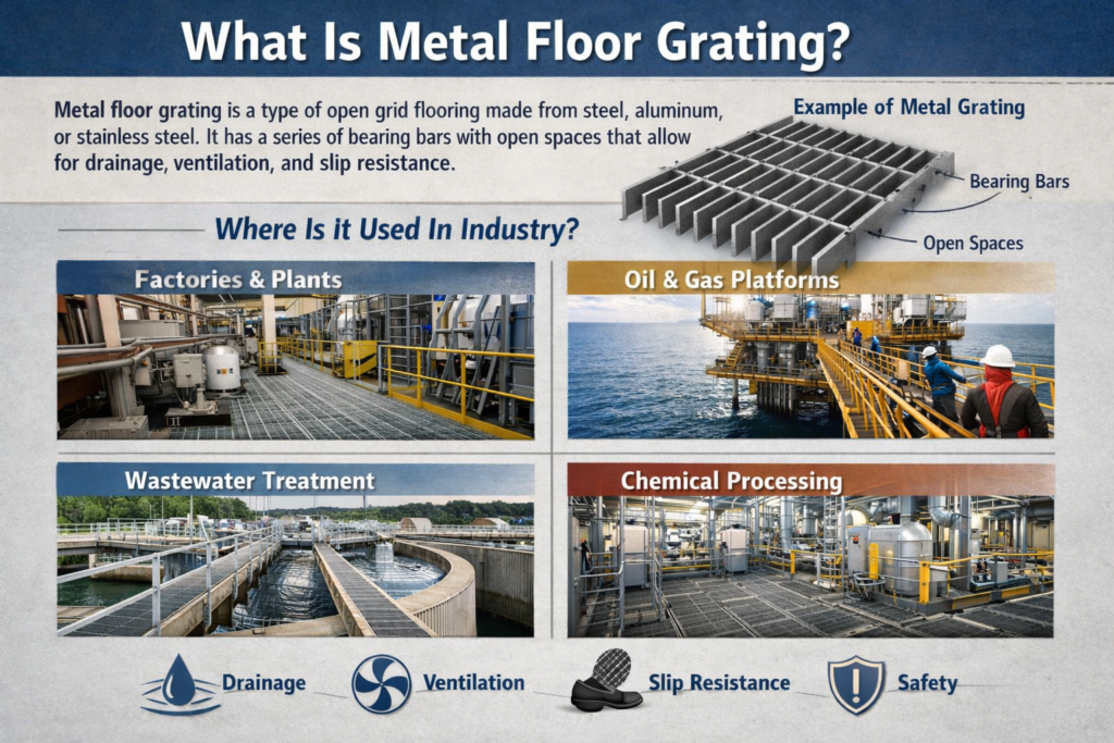 What Is Metal Floor Grating and Where Is It Used in Industry?