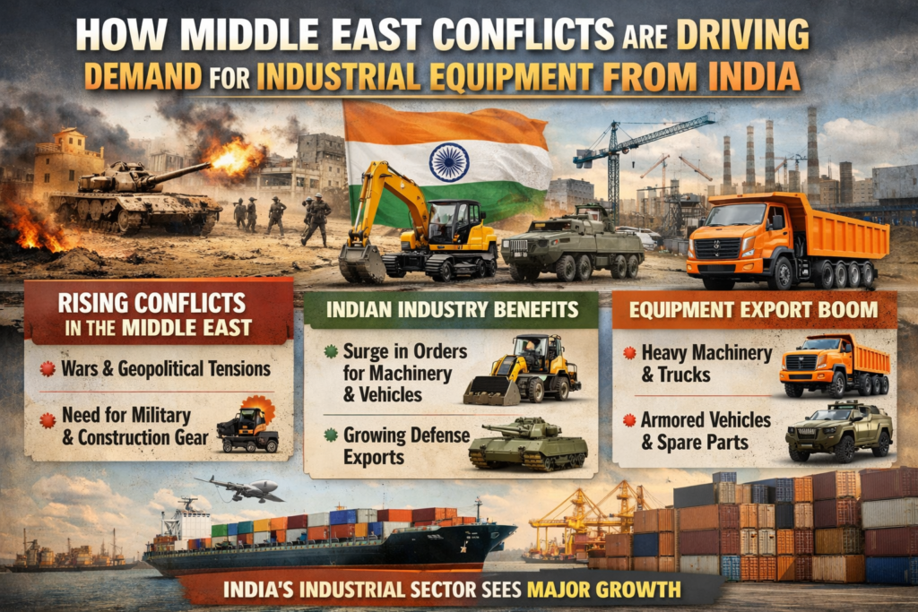 How Middle East Conflicts Are Driving Demand for Industrial Equipment from India