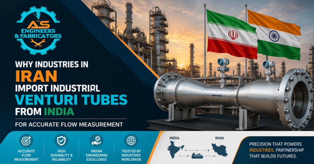 Why do industries in Iran Import Industrial Venturi Tubes from India for Accurate Flow Measurement