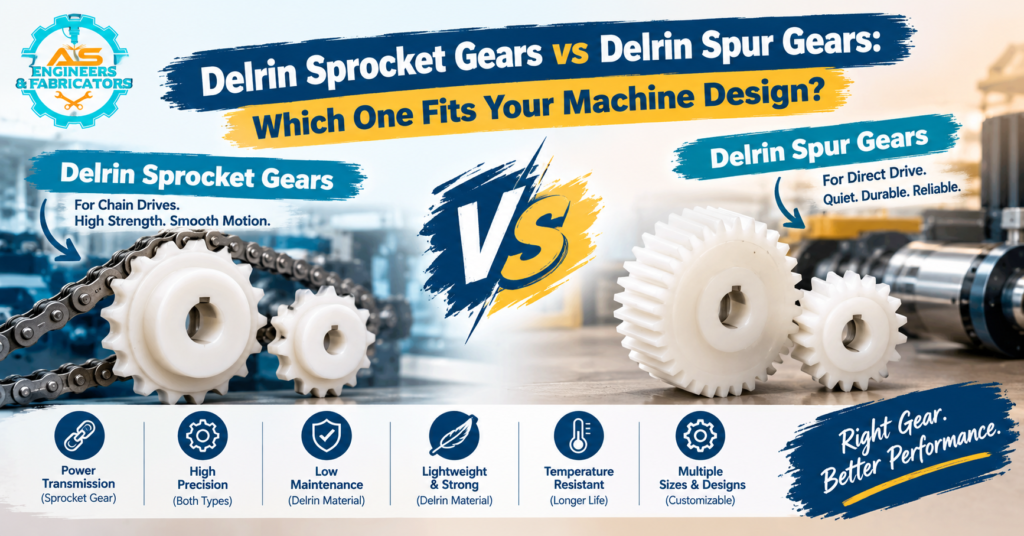 Delrin Sprocket Gears vs Delrin Spur Gears: Which One Fits Your Machine Design?