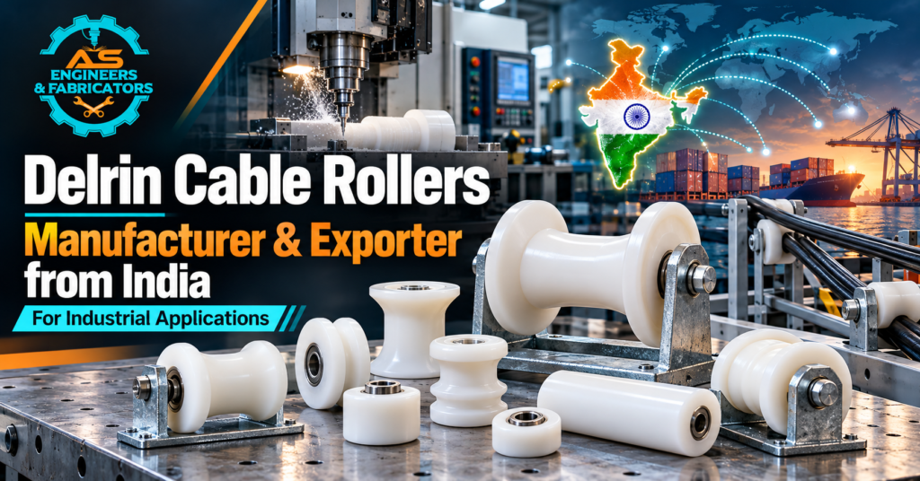 Delrin Cable Rollers Manufacturer & Exporter from India for Industrial Applications